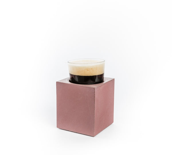 Concrete Beer Chiller (plum color)