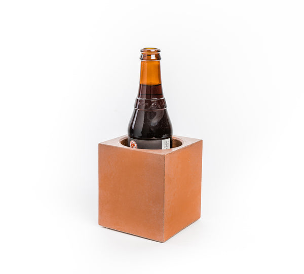 Concrete Beer Chiller (papaya color)