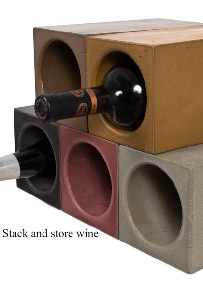 Stack and store wine bottle chiller