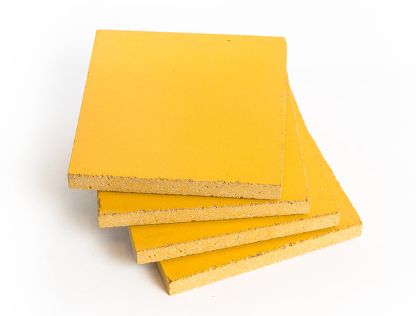 Concrete Beverage Coasters (citrus color)